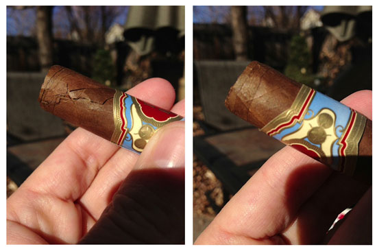 Dealing with a cracked cigar wrapper