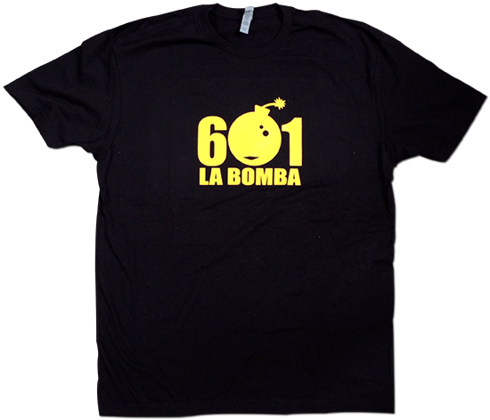 601-la-bomba-black-shirt 601 La Bomba black and yellow shirt
