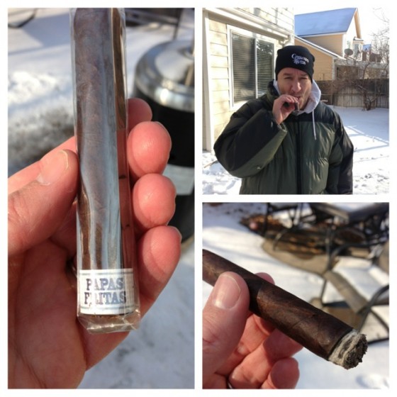 Cigar-smoking in the cold