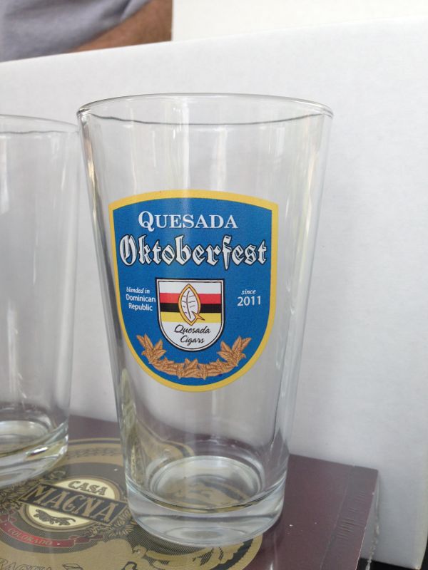 2014 Rocky Mountain Cigar Festival Quesada Oktoberfest glass