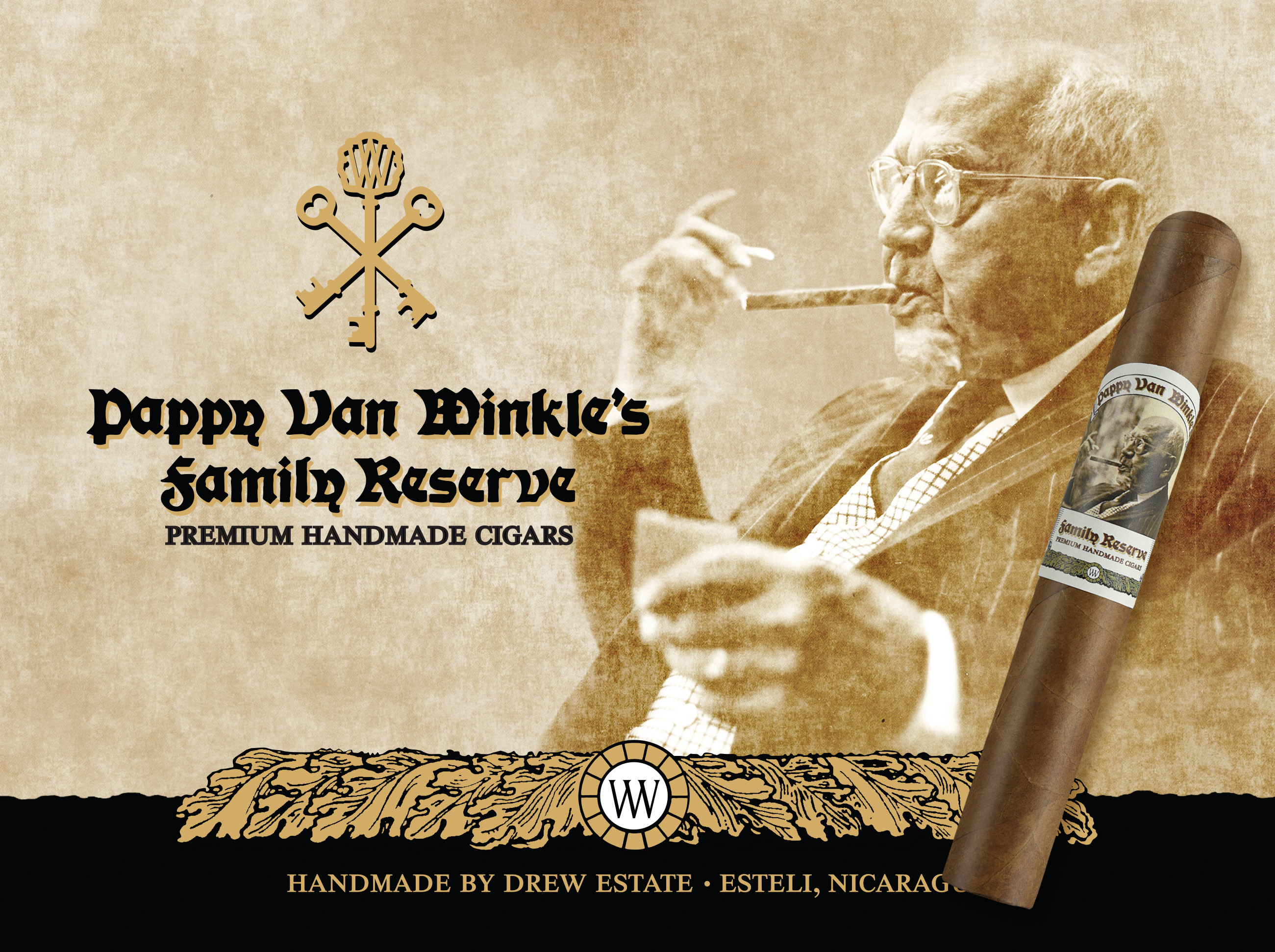 Announcement Pappy Van Winkle Family Reserve Drew Estate cigars