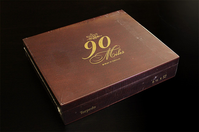 FDG 90 Miles Torpedo cigar box giveaway