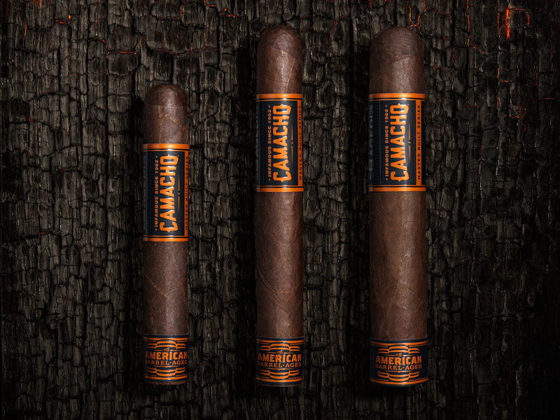 Camacho American Barrel-Aged cigar sizes