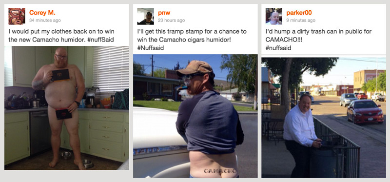 Camacho Cigars contest winners