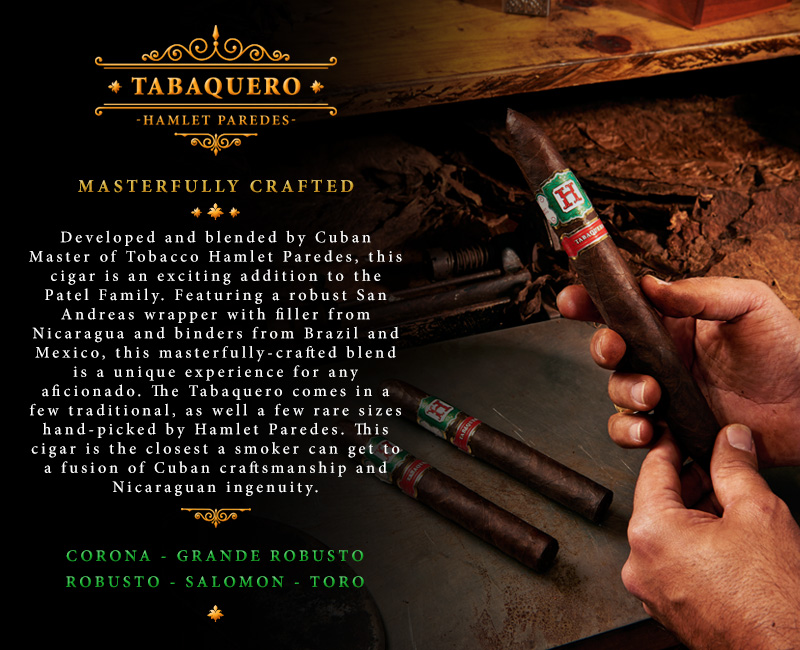 Tabaquero by Hamlet Paredes cigar announcement