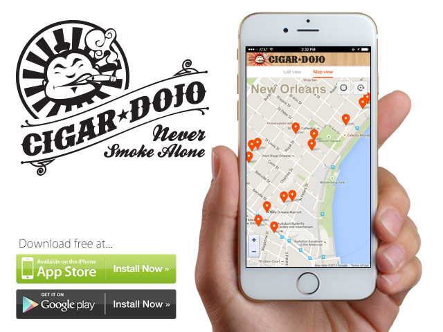 IPCPR 2015 smoking locations on Cigar Dojo app