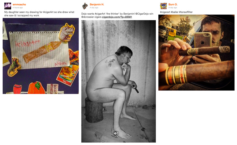 D'Crossier cigar contest winners