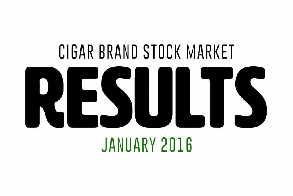 Cigar Brand Stock Market Results January 2016