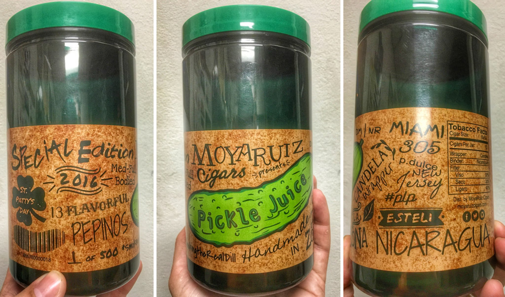 MoyaRuiz Pickle Juice cigar jar