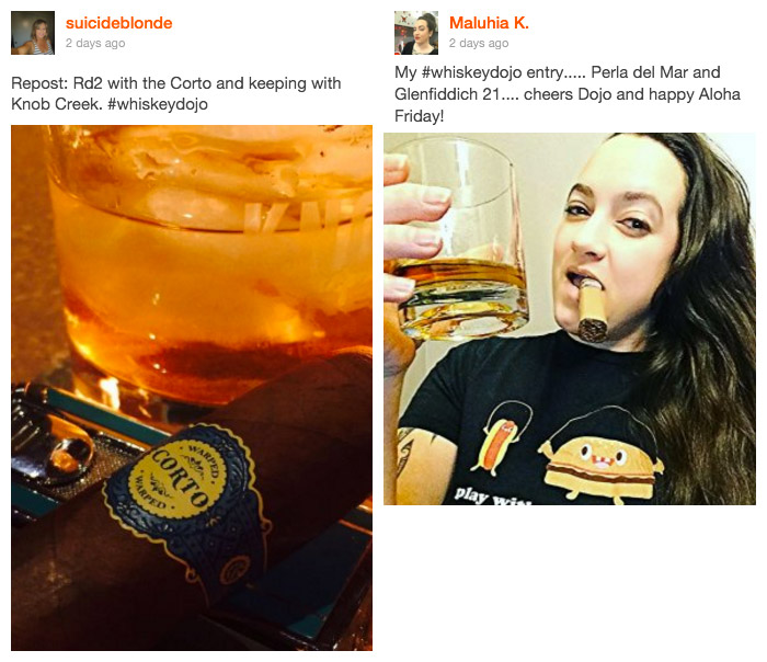 Cigars and Whiskey Night contest winners