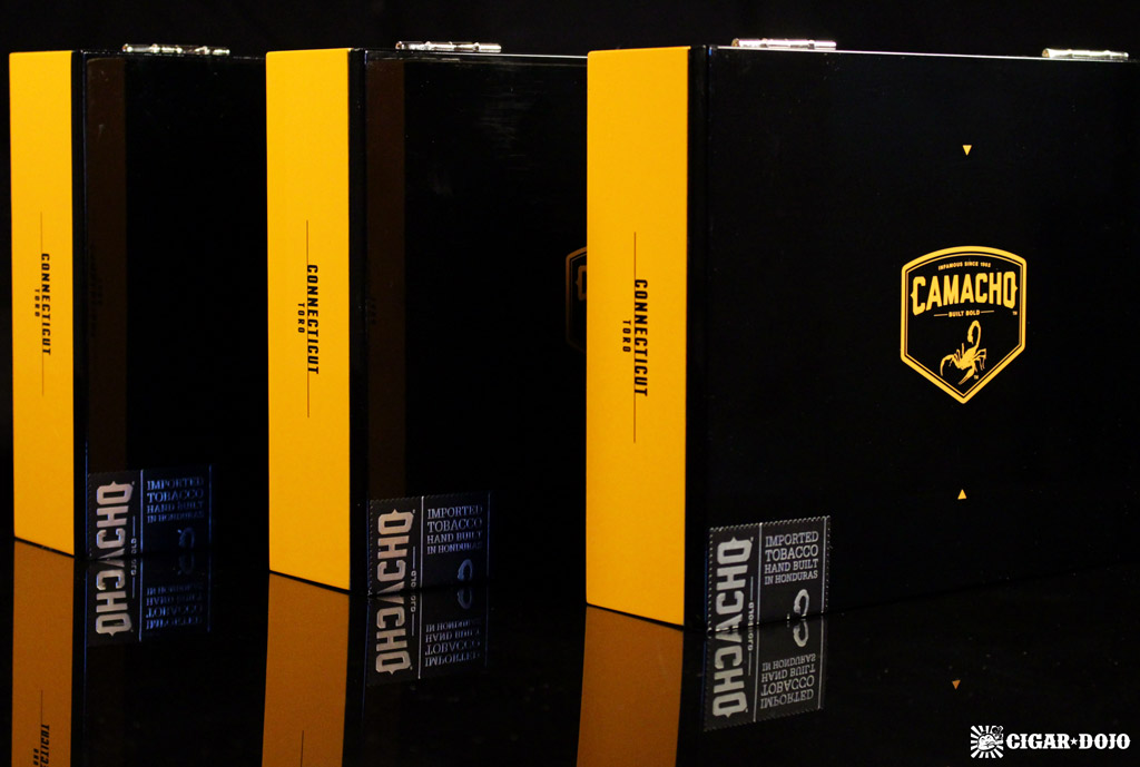 Camacho Connecticut cigar boxes
