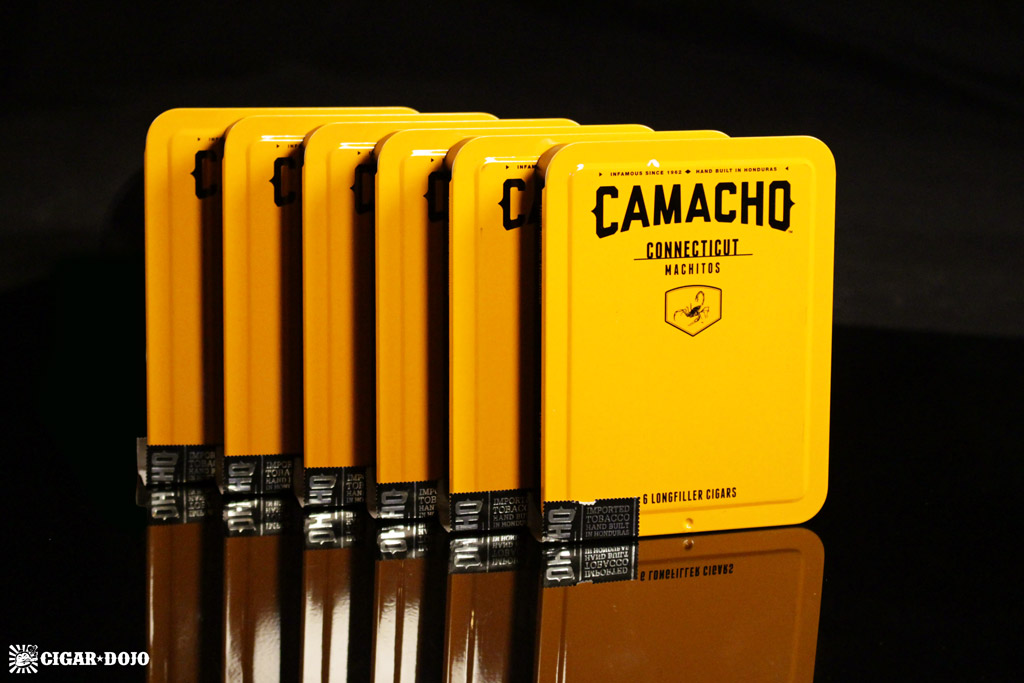 Camacho Connecticut Machitos cigar tins