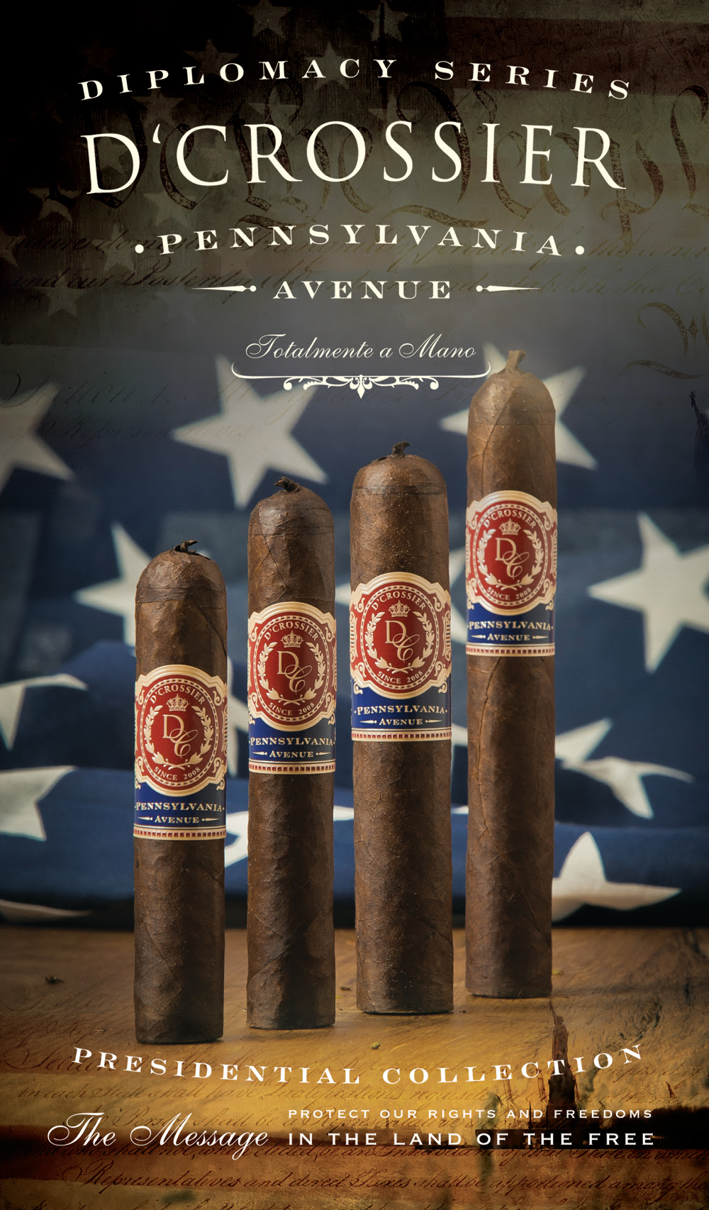 D'Crossier Presidential Collection Pennsylvania Avenue cigar release