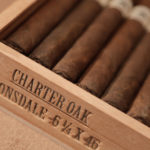 Foundation Cigar Co. Charter Oak cigar box open