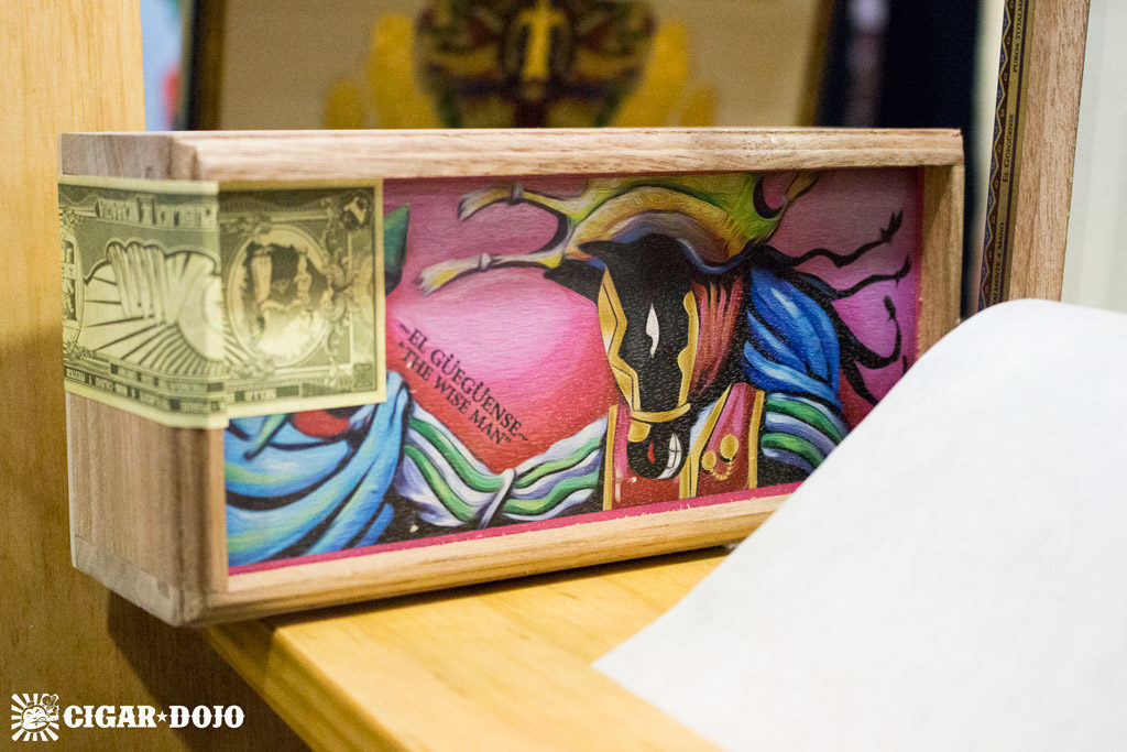 El Güegüense painted box of cigars