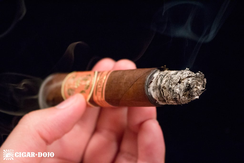 Matilde Quadrata Robusto cigar smoking