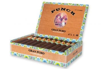 Punch Gran Puro Nicaragua cigar box open