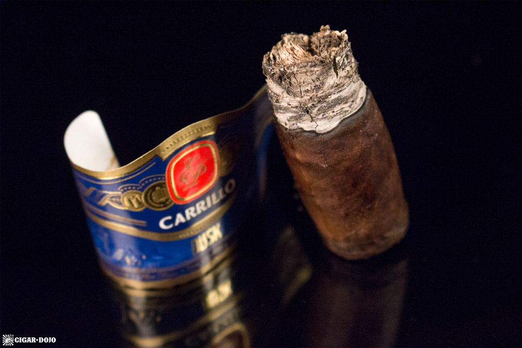 E.P. Carrillo Dusk Stout Toro cigar nubbed