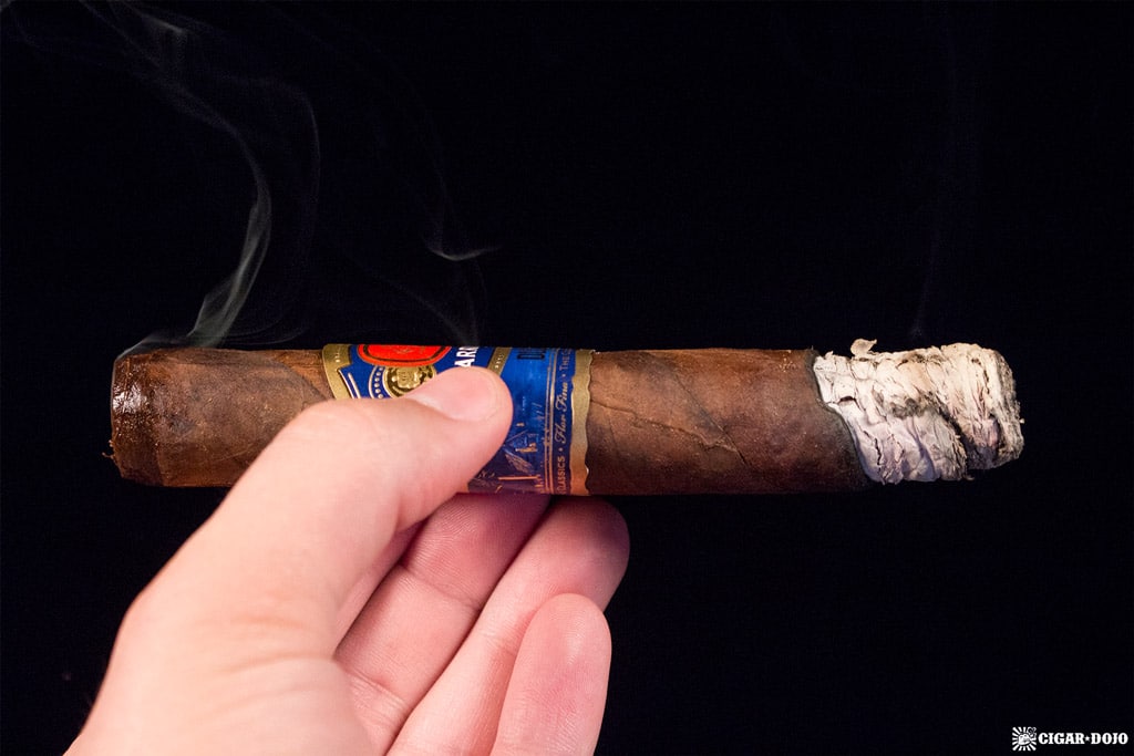 E.P. Carrillo Dusk Stout Toro cigar smoking