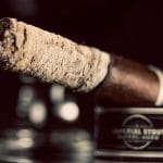 Cigar Dojo Camacho Imperial Stout Barrel-Aged cigar ash