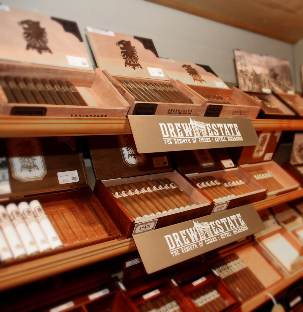 Drew Diplomat retail shelf display 2017