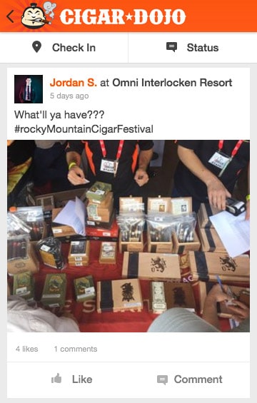 Cigar Dojo app post Drew Estate Liga Privada cigars for sale Rocky ountain Cigar Festival 2017