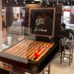LFD La Volcada cigar box open IPCPR 2017