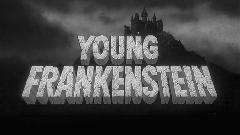 Young Frankenstein movie title text