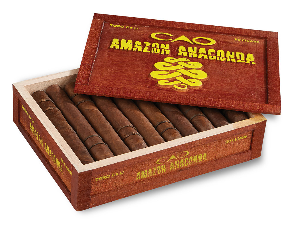 CAO Amazon Anaconda cigar box packaging