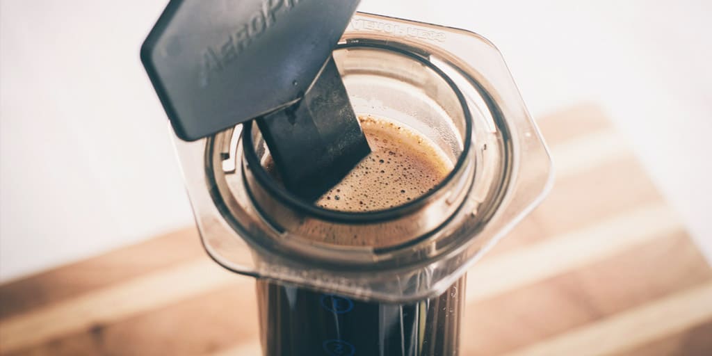 AeroPress coffee brewing