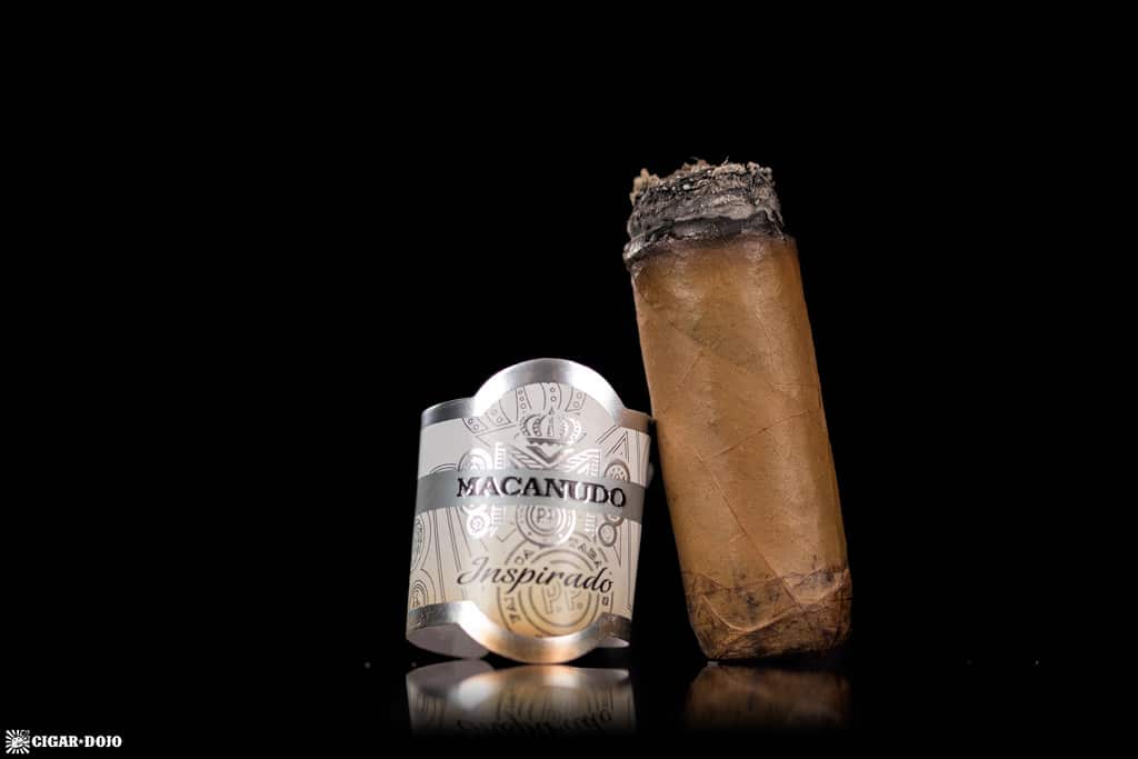 Macanudo Inspirado White Robusto cigar nubbed