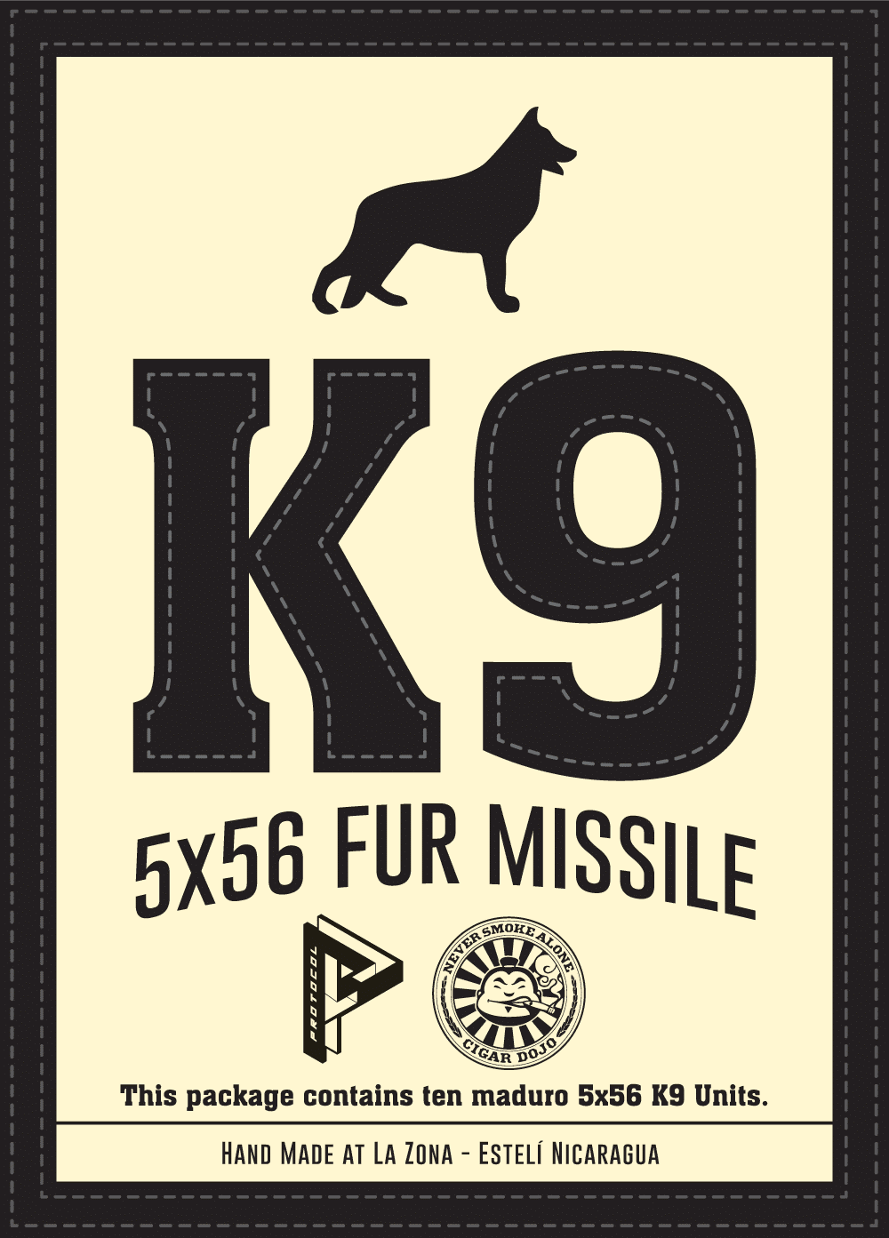 Protocol K9 cigars packaging artwork