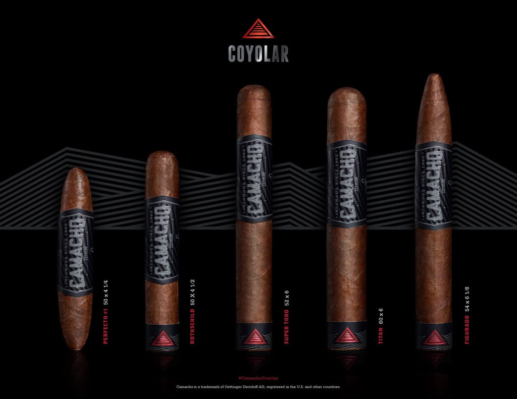 Camacho Coyolar cigar sizes