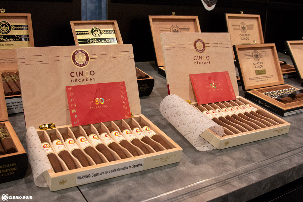 Joya de Nicaragua Cinco Décadas cigar boxes