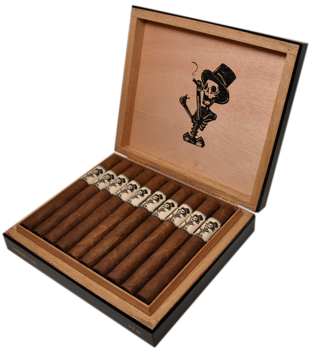 Sombrero de Copa cigar box open