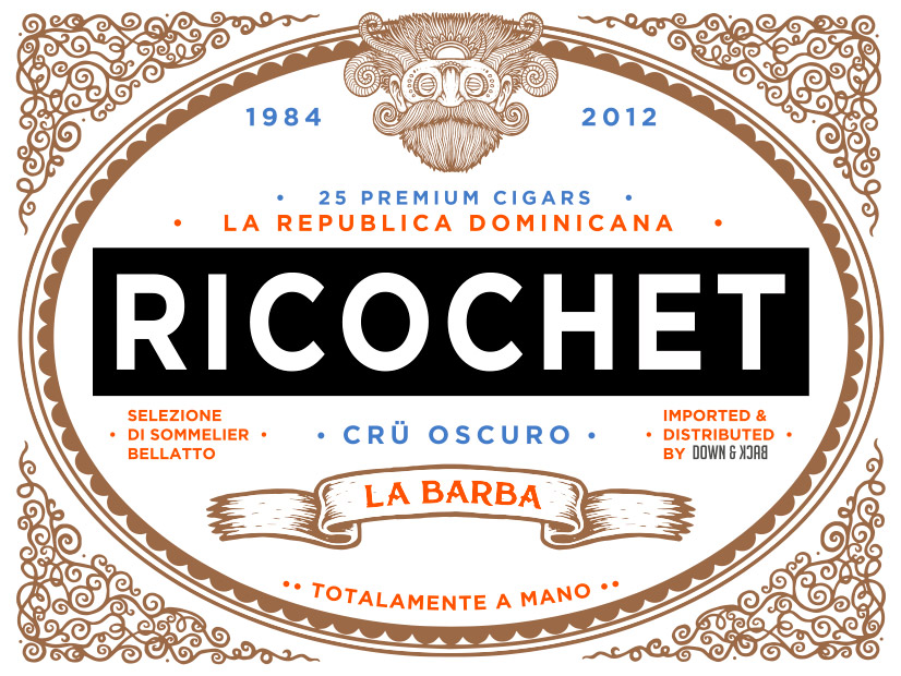 La Barba Ricochet logo design