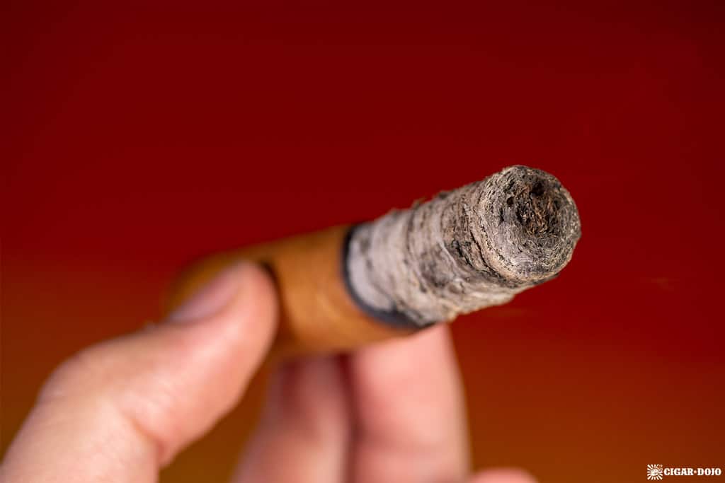 The T. Connecticut Short Robusto cigar ash