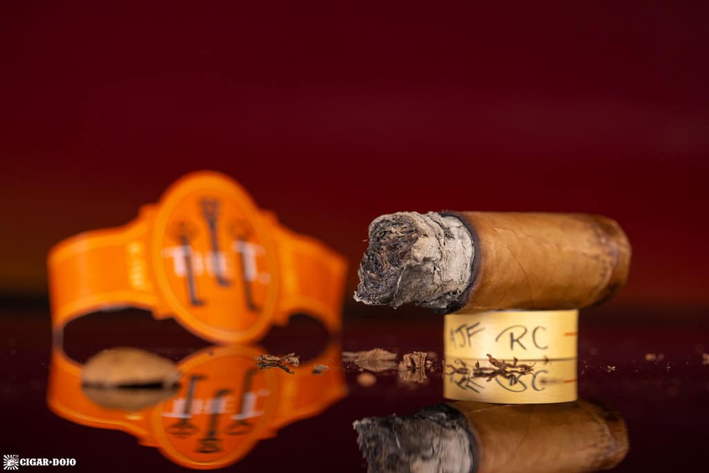 The T. Connecticut Short Robusto cigar nubbed