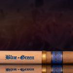 Gran Habano Blue in Green Gran Robusto cigar side view