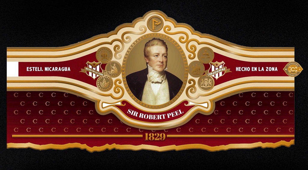 Cubariqueño Cigar Co. Protocol Sir Robert Peel band official