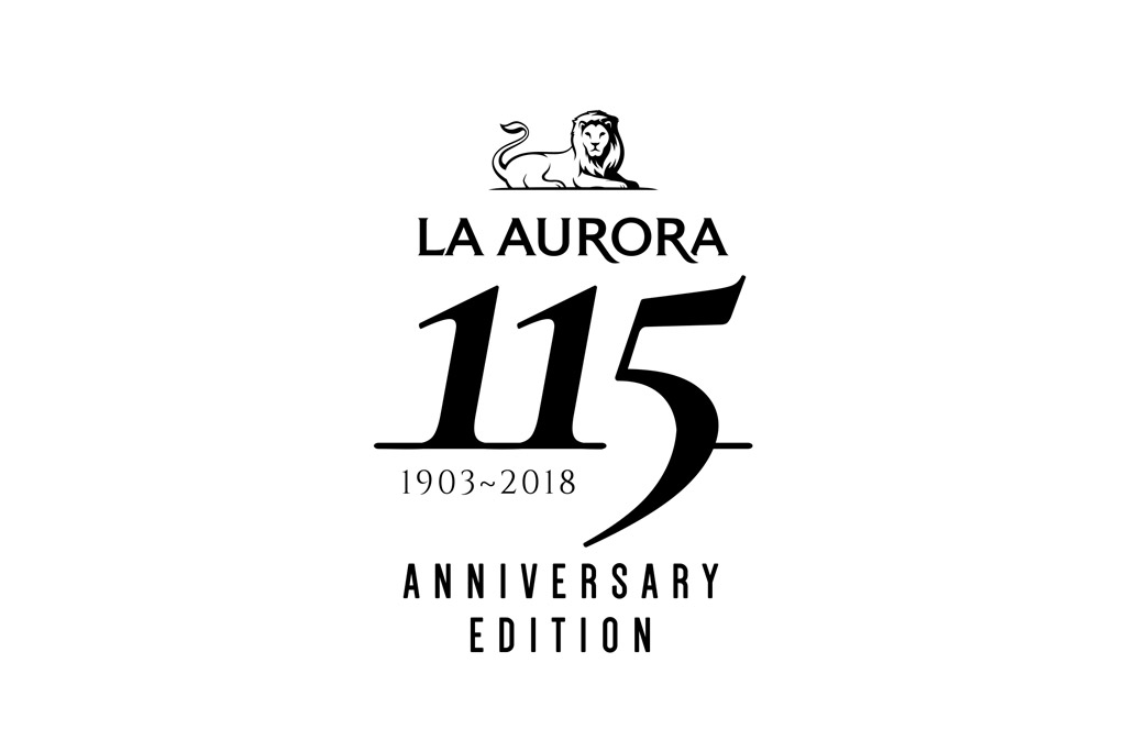 La Aurora 115 Anniversary logo