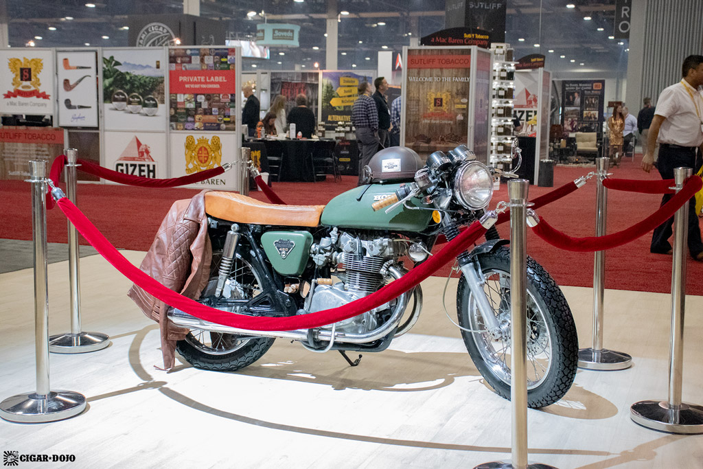 Altadis USA booth Honda motorcycle IPCPR 2019