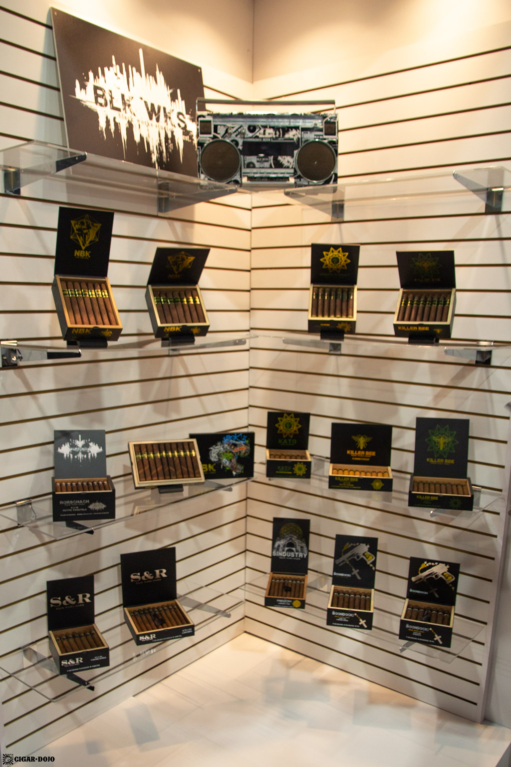 Black Works Studio cigars display IPCPR 2019