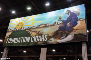 Foundation Cigar Company booth banner IPCPR 2019