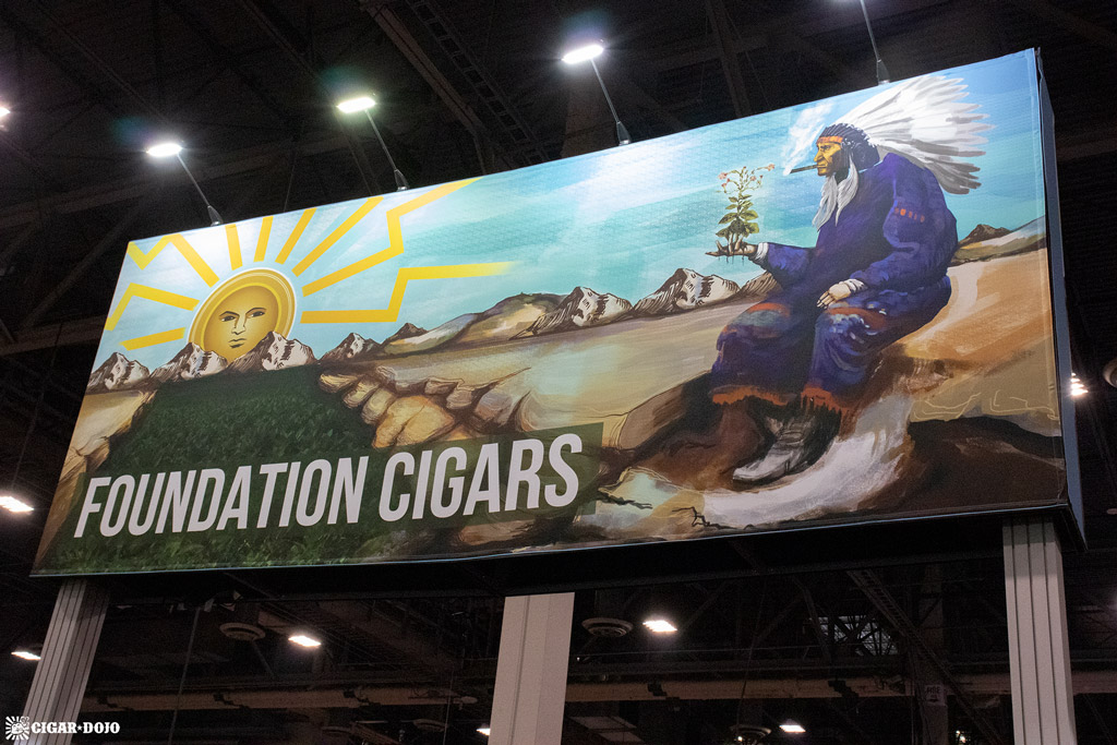 Foundation Cigar Company booth banner IPCPR 2019