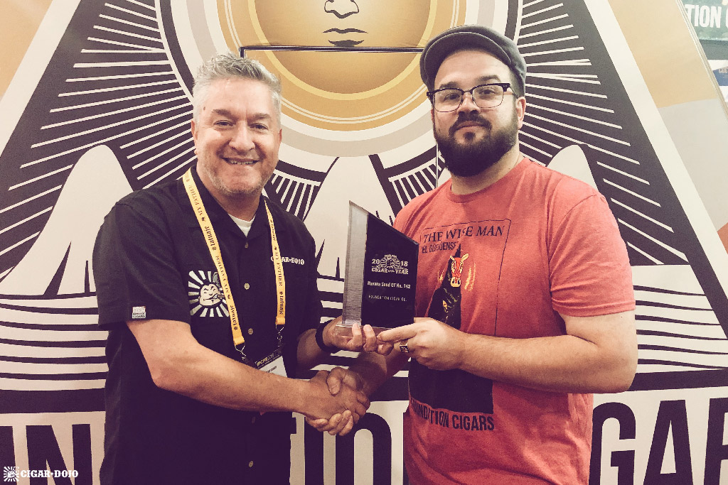 Foundation Cigar Co. Nick Melillo COTY 2018 award ceremony IPCPR 2019