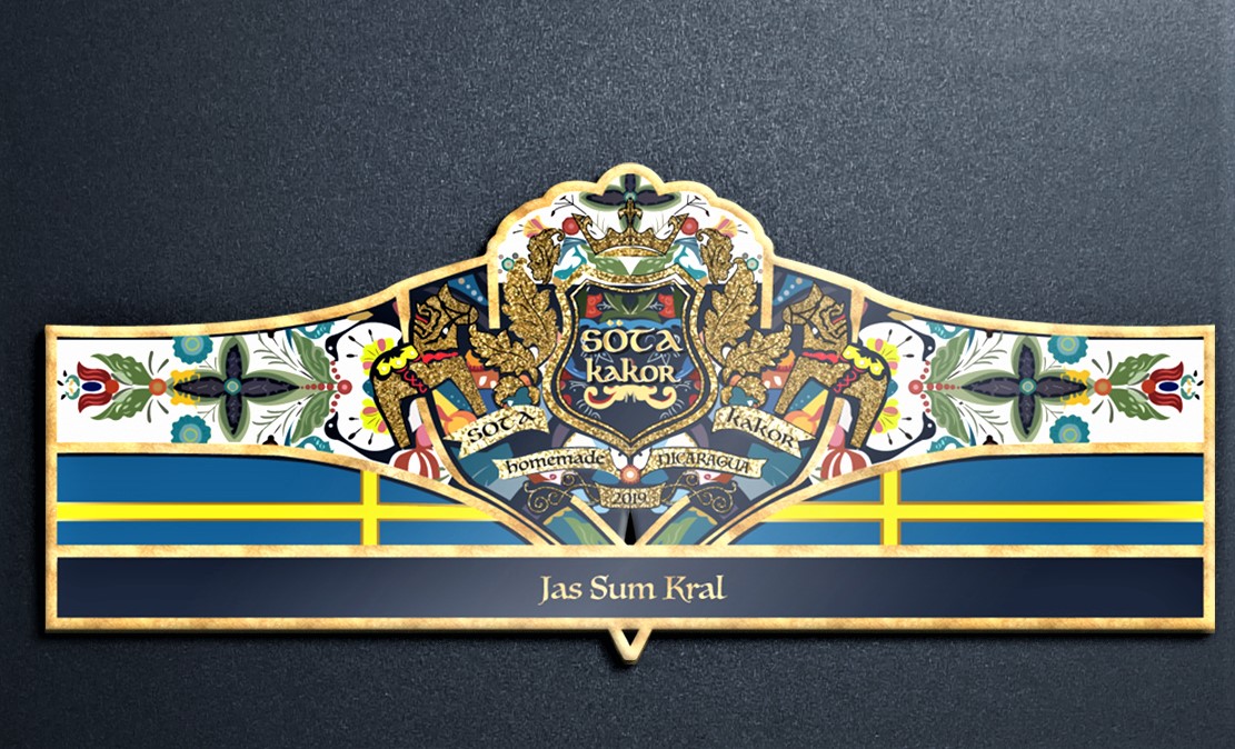 Jas Sum Kral Söta Kakor cigar band artwork