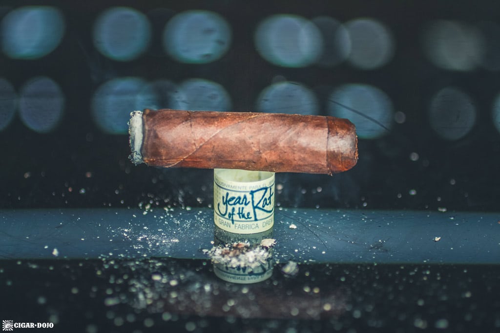 Drew Estate Liga Privada Único Serie Year of the Rat cigar nub finished