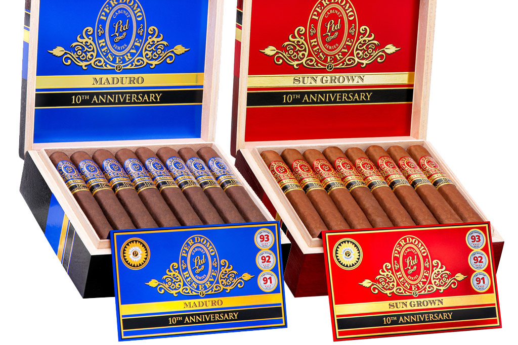 Perdomo Reserve 10th Anniversary Box-Pressed Maduro & Sun Grown announcement