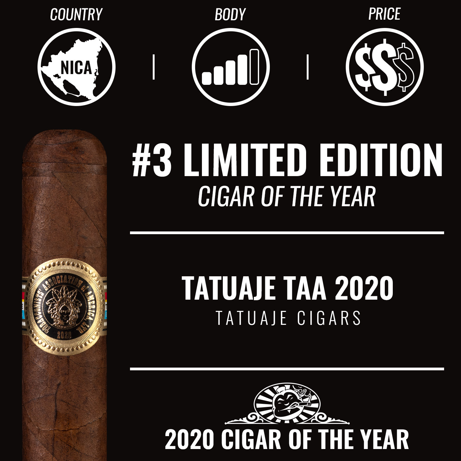Tatuaje TAA 2020 No. 3 Limited Edition Cigar of the Year 2020